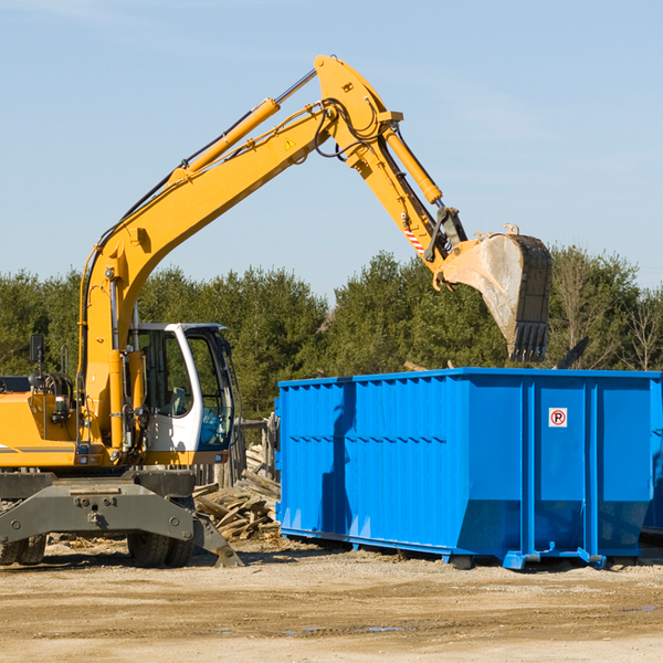 what size residential dumpster rentals are available in Pleasant